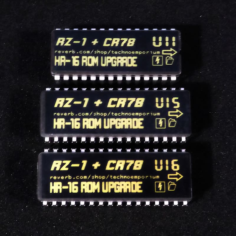 Alesis HR-16 parts - Casio RZ1 + Roland CR78 ROM chipset image 1