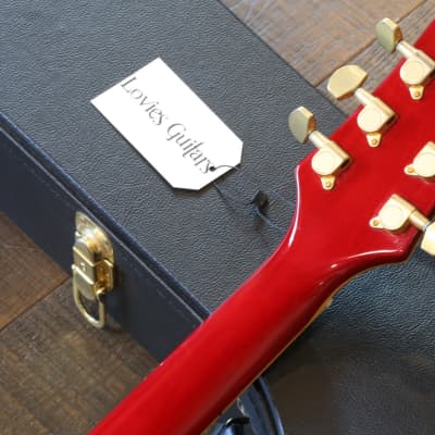 Jay Turser Serpent Les Paul Stle Guitar Trans Red Flametop + Case image 18
