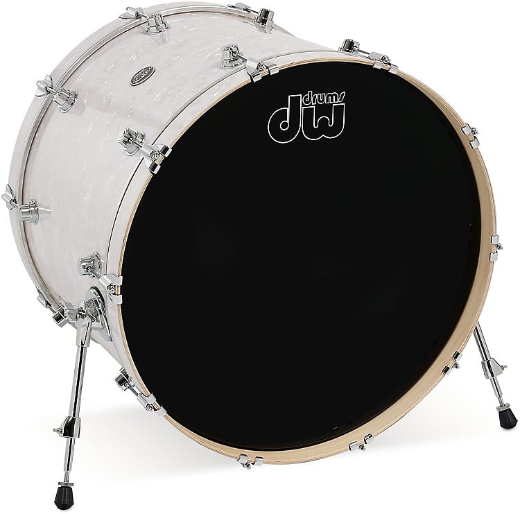 DW Performance Series Bass Drum - 18 x 24 inch - White Marine FinishPly image 1