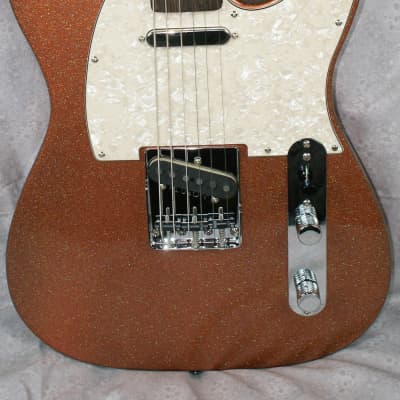 VZ Custom Guitars Copper Metal Flake T-Style image 1