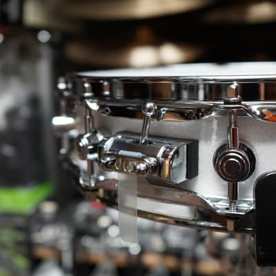 DW Collector's Series Pi Snare - Pure Maple White Glass Sparkle Chrome Hdw. | 3.14" x 14" Snare Drum image 6