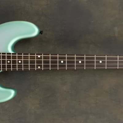 Pat Wilkins  Road Tested Marlin J4 Classic 32" Scale 4 String Bass 2020 Matte Silver Mint image 3