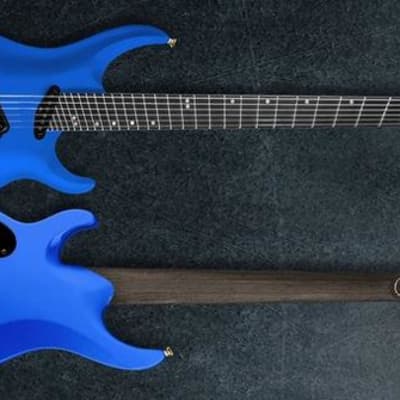 Ormsby SX Carved Top GTR7 (Run 8) Multiscale BMG - Blue Metallic Gloss image 2