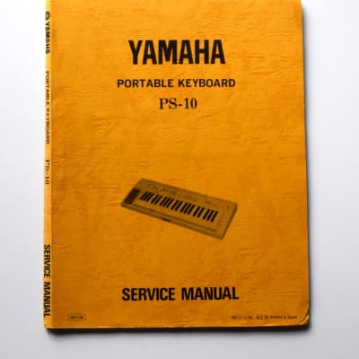 YAMAHA PS-10 Service Manual repair Circuit Schematic diagrams PS10 - ORIGINAL