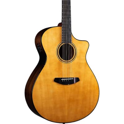 Breedlove Organic Performer Pro CE Spruce-African Mahogany Concerto Acoustic-Electric Guitar Natural image 1