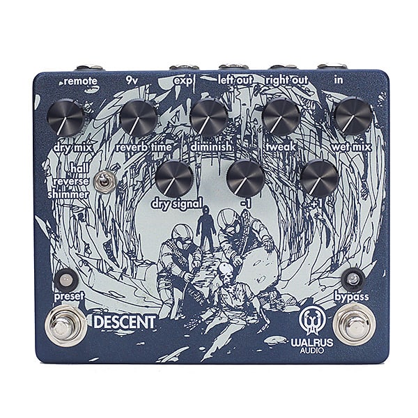 Walrus Audio Descent Reverb / Octave Machine Effects Pedal