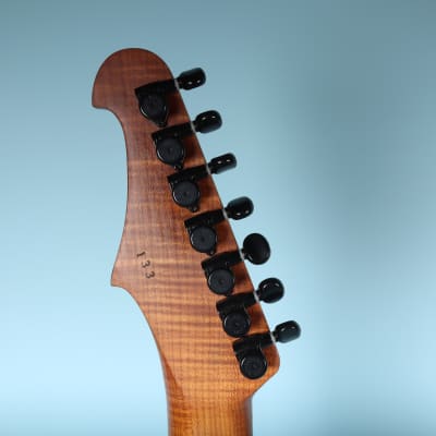 Lipe Virtuoso 7 Fanned Fret Curly Maple Seven String Electric Guitar Fireburst image 20