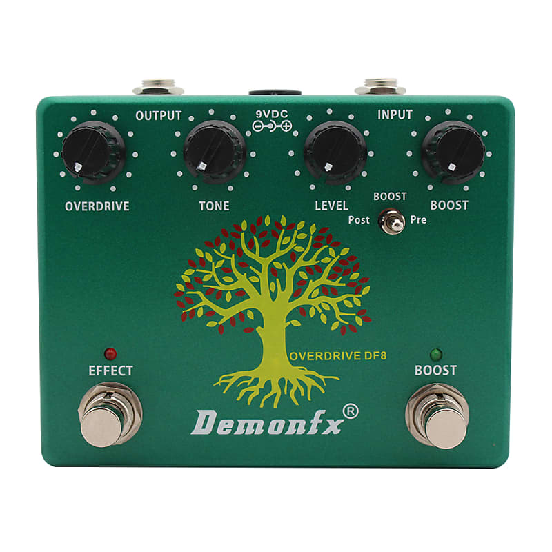 Demonfx DF8 Overdrive + Booster New! Fast US Shipping Reverb