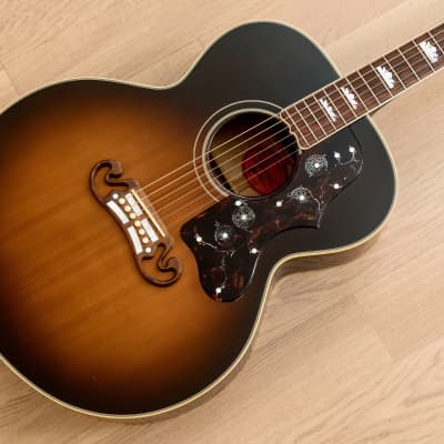 1995 Gibson J-200 1958 Vintage Reissue Jumbo Acoustic Guitar Sunburst w/  Case & Tags, Yamano | Reverb