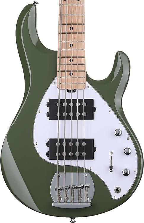 Sterling By Music Man StingRay RAY5HH Dent and Scratch Bass Guitar - Olive image 1