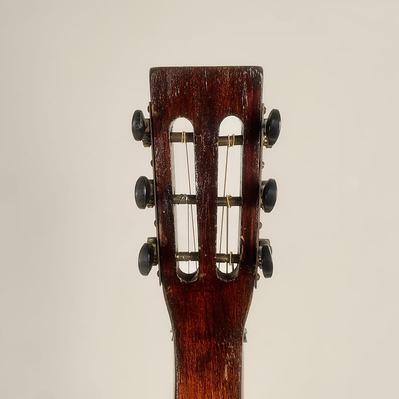 1920's-30's Oahu Hawaiian Square Neck Slide Parlor Acoustic Guitar  Cleveland Made w/Girlies