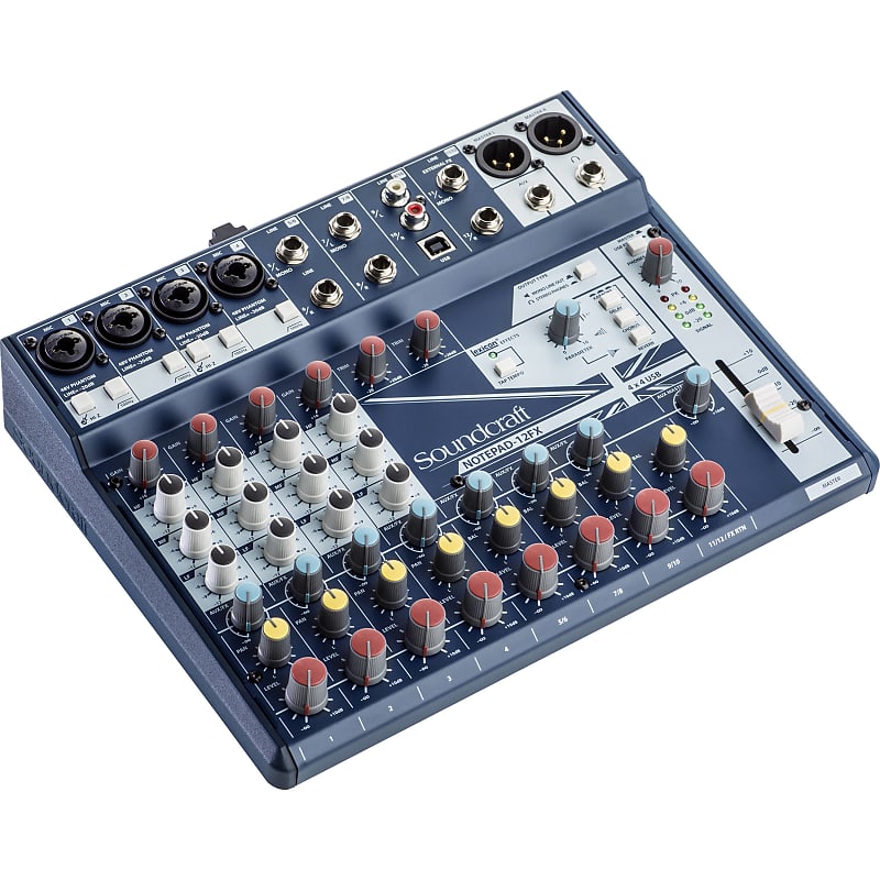 Soundcraft Notepad-12FX - 12-Channel Compact Analog Mixer w/ Effects & USB I/O image 1