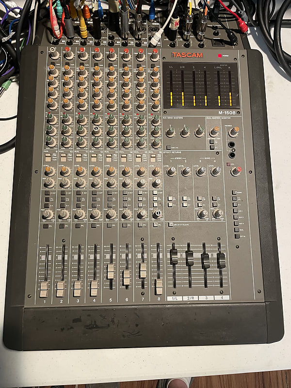 Tascam M-1508 1990’s Grey Vintage Mixer Console | Reverb
