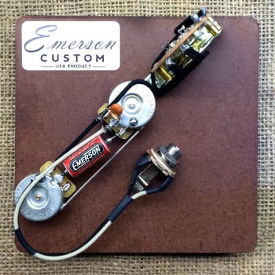 Emerson Custom T3-250K Tele 3-Way Pre-Wired Kit (250K Ohm Pots & 0.047uf Capacitor) image 1
