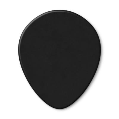 Dunlop 485P-03HV Celluloid Teardrop. Black Heavy Player's Pack/12 image 4