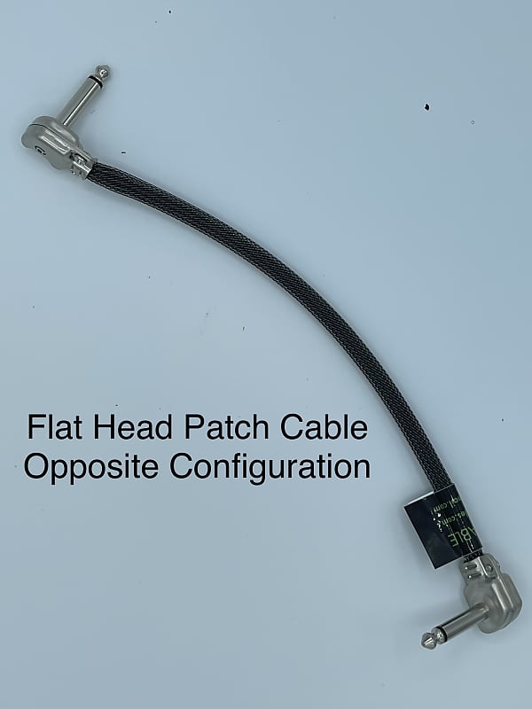 Vine Cable 9 inch Flat Head Right Angle Patch Cable Reverb