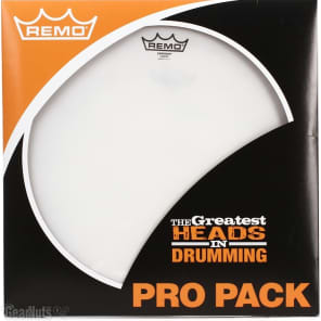 Remo Emperor Coated 4-piece Tom Pack - 10/12/14/16 inch image 3