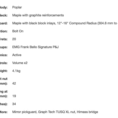 Charvel Frank Bello Signature Pro-Mod So-Cal Bass PJ IV - Black image 20