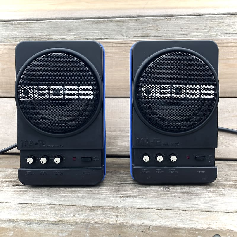 BOSS - MA-12 - Pair of Micro Monitors - Active Speakers - made in Japan -  from the collection of Paul Hoffert