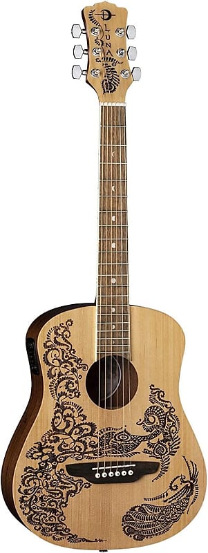 Luna Safari Henna Paradise Travel Guitar Pack (SAF HEN PA PACK) image 1