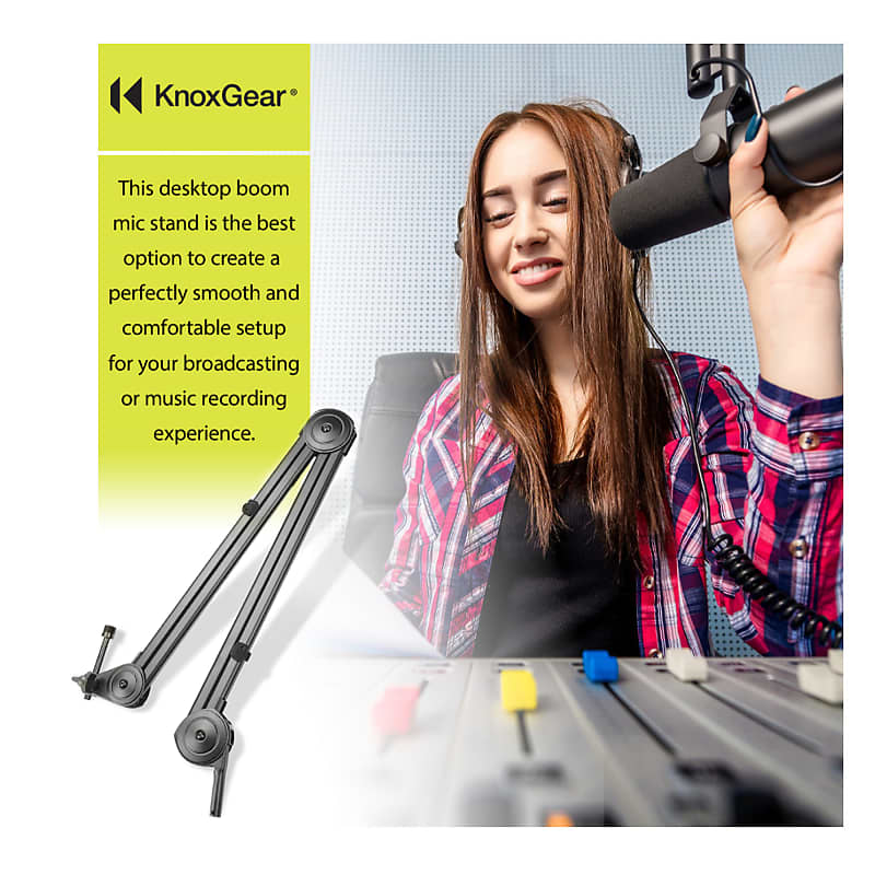 Knox Gear Professional Studio Boom Arm Microphone Stand