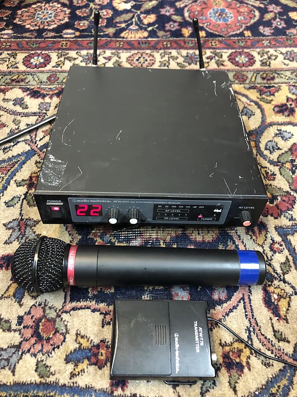 Audio Technica Wireless Microphone System ATW-R73 ATW-T75 ATW-T76HE Church