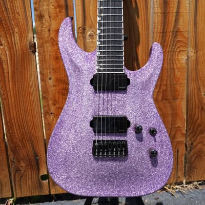ESP E-II HORIZON NT-7B Hipshot Purple 7-String Electric Guitar w/ Case image 4