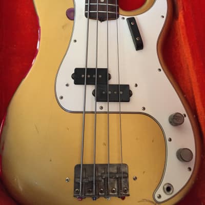 Fender Precision Bass 1965 Faded Shoreline Gold image 16