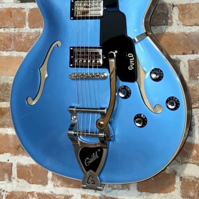 Guild Starfire I DC Semi-Hollow Electric Guitar - Pelham Blue, Support Indie Music Shops Buy it Here image 1