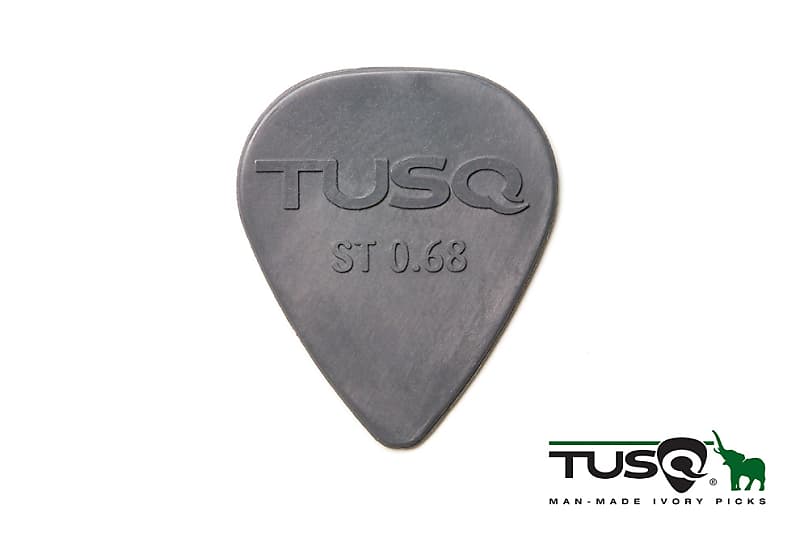 Graph Tech Tusq Picks Standard Shape 0.68mm Deep Tone Gray 6 pieces image 1