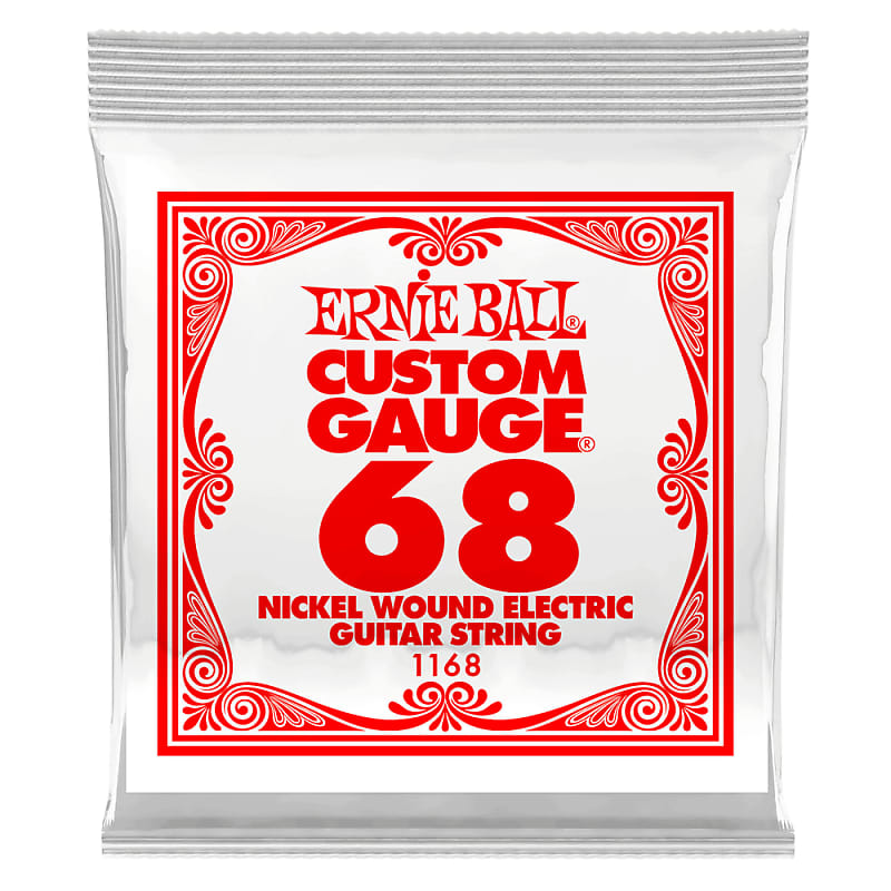 Ernie Ball 1168EB 3-Pack Nickel Wound Electric Custom Gauge Electric Guitar Strings - 0.068 image 1