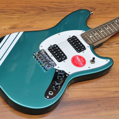 Squier FSR Bullet Competition Mustang HH Sherwood Green w/ Olympic 