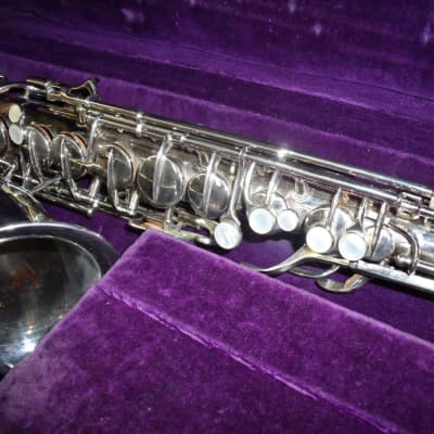 Conn New Wonder Series II Alto Saxophone Sax 1930's Nickel image 12