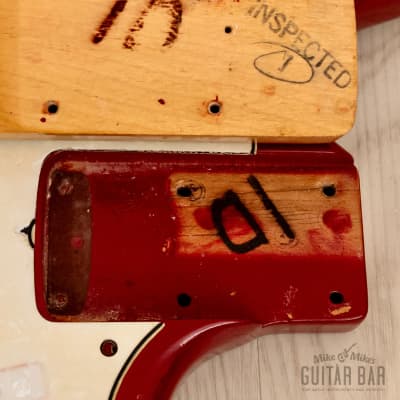 1967 Fender Mustang Bass Vintage Short Scale Bass Dakota Red w/ Case image 18