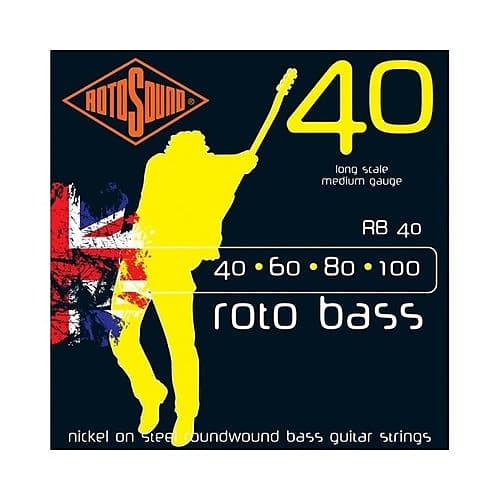 Rotosound Rb40 Roto Bass Nickel On Steel Roundwound Bass Reverb