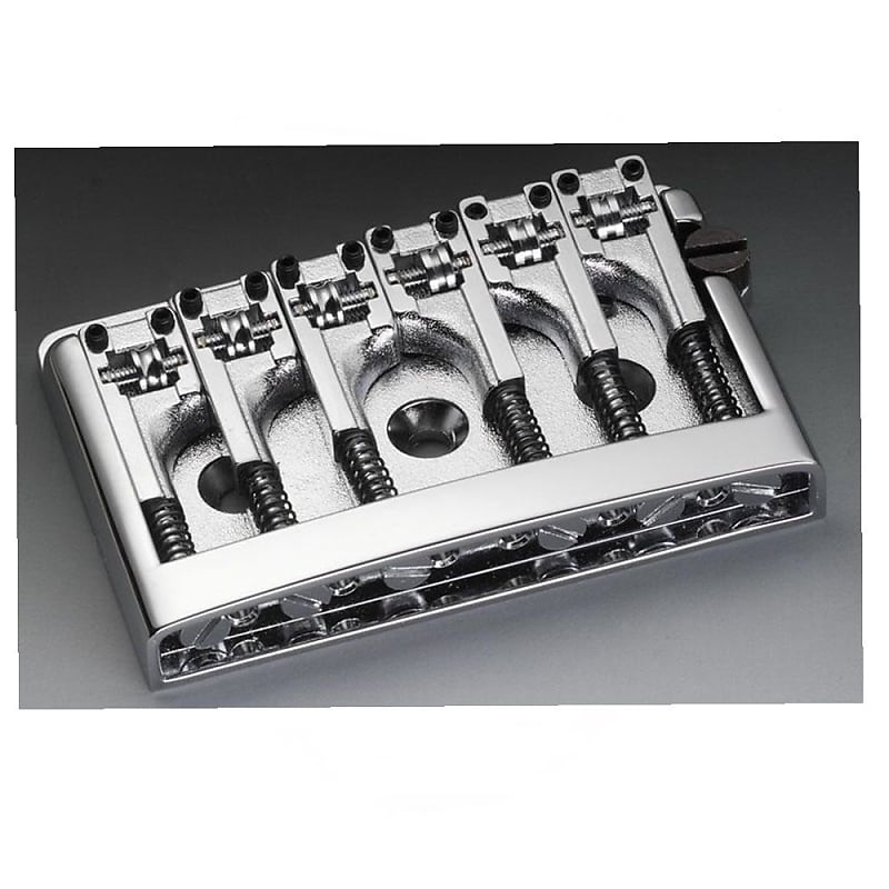 Schaller Germany 3D6 6-String Flatmount Roller Guitar Bridge 