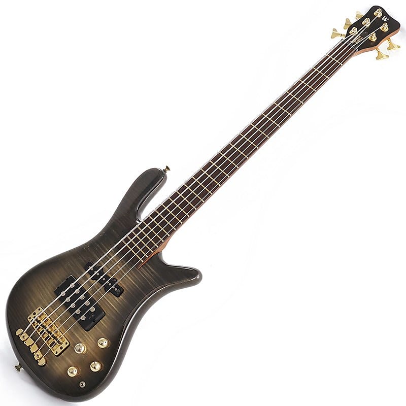 Warwick Streamer Jazzman 5st AA Flame Maple Top (Nirvana Black