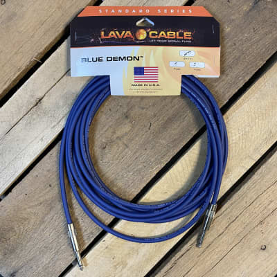 Lava Cables Blue Demon Instrument Cable - 20' right angle to right