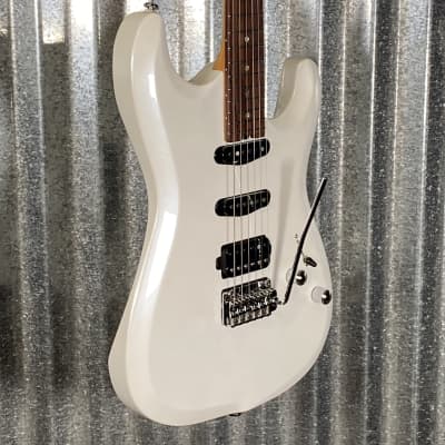 Musi Capricorn Fusion HSS Superstrat Pearl White Guitar #0185 Used image 5