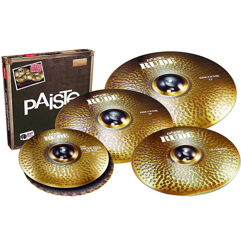 Paiste 112BS18 RUDE Big Sound Box Set 14 / 18 / 20 / 22" Cymbal Pack image 1
