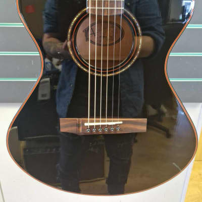 Andrew White Cybele Gloss Black Acoustic Guitar image 2
