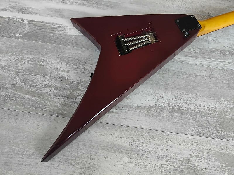 1996 Grover Jackson Japan MF Line Rhoads Flying V (Quilt Red