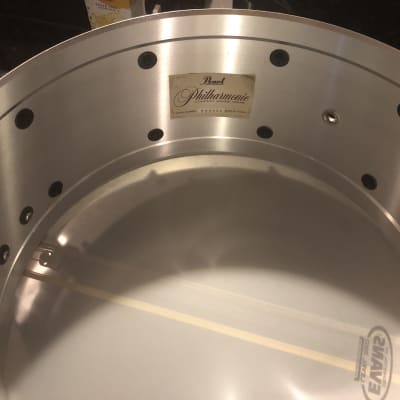 Pearl Philharmonic Cast Aluminum snare 14 x 6.5 Free Shipping image 2