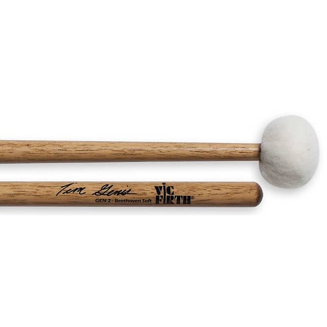Par Tmpan Mallets Percusson Drum Stcks Maple Wood Handle Soft Felt