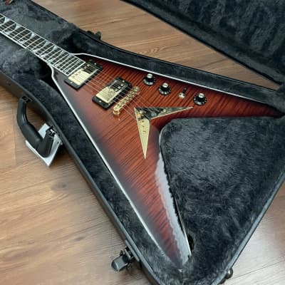 Gibson Custom Shop Dave Mustaine Signature Flying V EXP 2022 - Red Amber Burst image 2