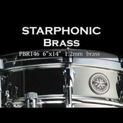 PBR146 6x14 Starphonic Snare Drum (Nickle Plated Brass) image 2