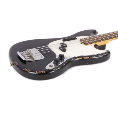 Fender Justin Meldal-Johnsen Road Worn Mustang Bass - Black image 7