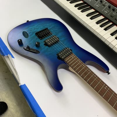 Ibanez S Series S621QM Sapphire Blue Flat SBF Electric Guitar B-Stock S621  QM | Reverb