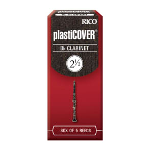 Rico RRP05BCL250 Plasticover Bb Clarinet Reeds - Strength 2.5 (5-Pack)