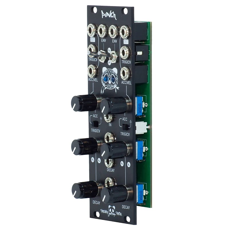 Patching Panda Punch V3 Eurorack Kick Drum Module Reverb
